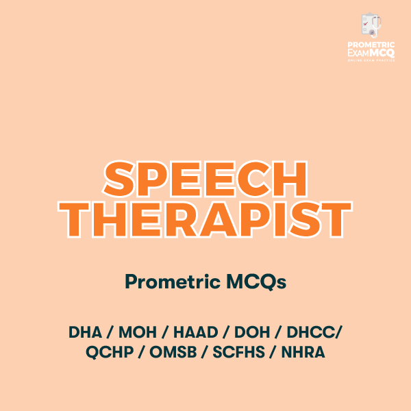 Speech Therapist Prometric MCQs